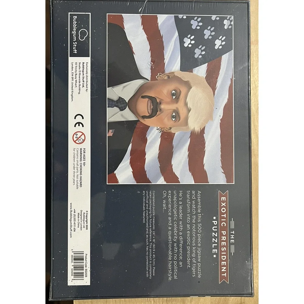 The Exotic President 500 Piece‎ Puzzle Bubblegum Stuff 2020 New Unopened